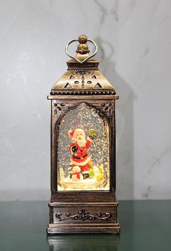 Yılbaşı Temalı Noel Babalı Işıklı Müzikli Kar Küresi Alk3211 - Image 1