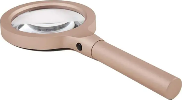 Bosile Led Işıklı 10X Büyüteç ,Yaşlılar Ve Çocuklar Için Okuma Saplı Metal Büyüteç - Image 1