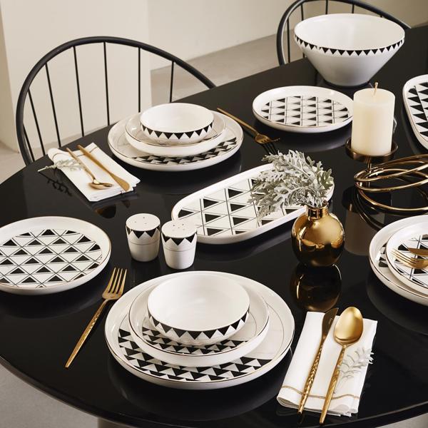 Karaca Streamline Tiranna New Bone 59 Parça 12 Kişilik Yemek Takımı - Image 1