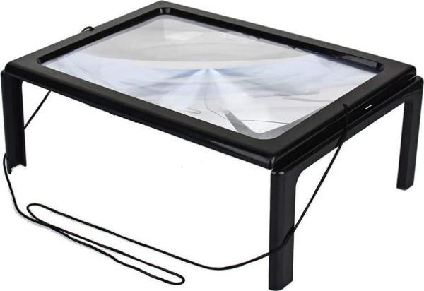 Bosile Led Işıklı , Ayaklı Ve Boyun Askılı 3X Büyütme Büyüteç Model By12 - Image 1