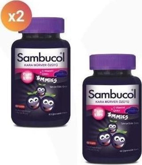 Sambucol Plus Kids Yummies 60 Tablet 2'li - Image 1