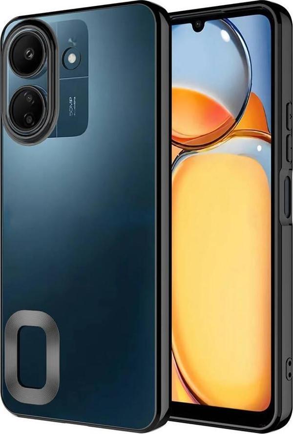 Xiaomi Poco C65 Kılıf Köşeleri Renkli Şeffaf Kamera Korumalı Silikon Luxury Kapak - Image 1