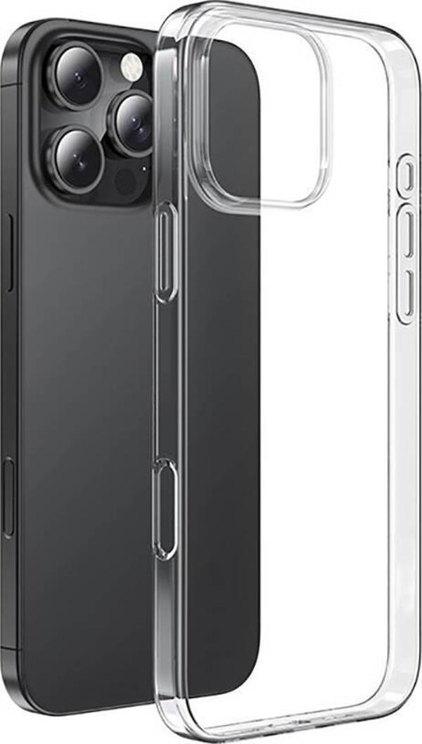 iPhone 16 Pro Max Kılıf İnce ve Esnek Şeffaf Süper Silikon - Image 1