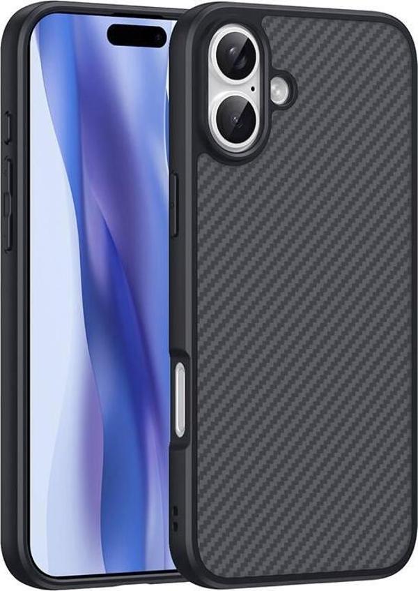 iPhone 16 Kılıf Magsafe Şarj Özellikli Karbon Fiber Tasarımlı Ultra İnce SlimFit Kapak - Image 1