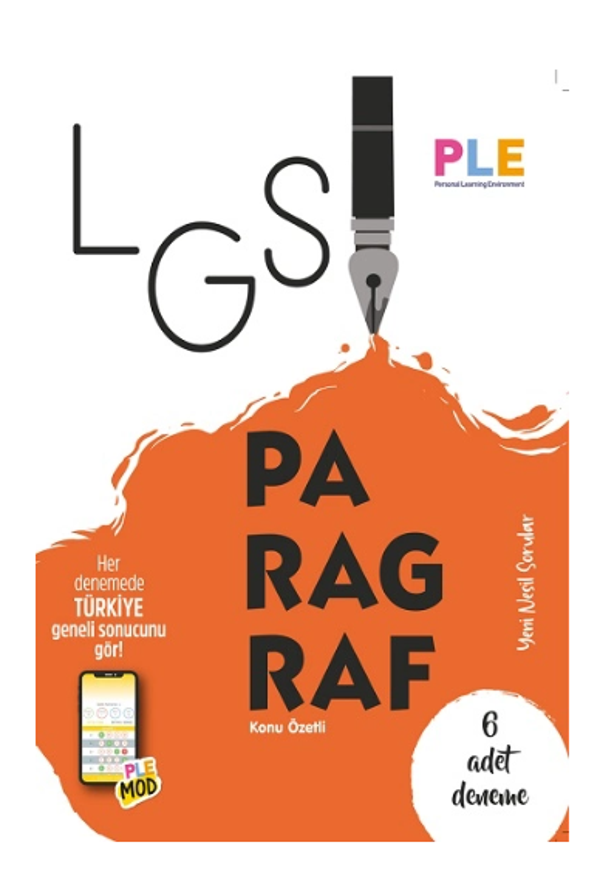 Birey PLE - LGS - Paragraf Kitabı + 6 Türkçe Denemesi Birey Yayınları - Birey Yayınları - Image 1