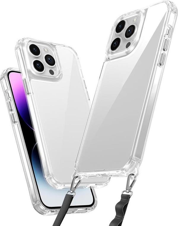 iPhone 14 Pro Max Kılıf Airbagli Takılabilir Askı Aparatlı Snap Silikon Kapak - Image 1