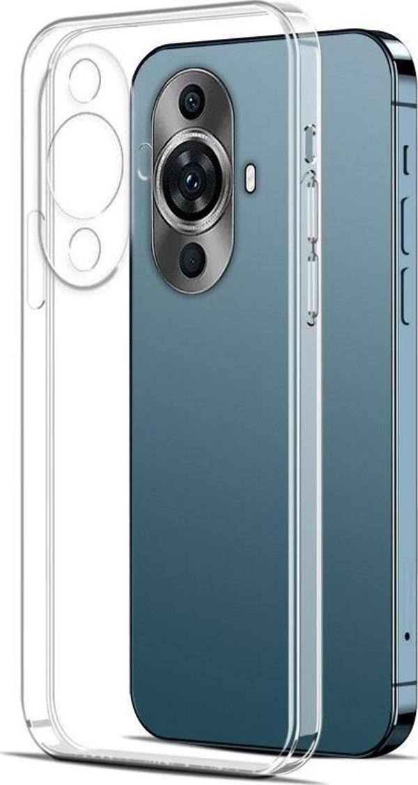 Huawei Nova 12S Kılıf İnce ve Esnek Şeffaf Süper Silikon - Image 1