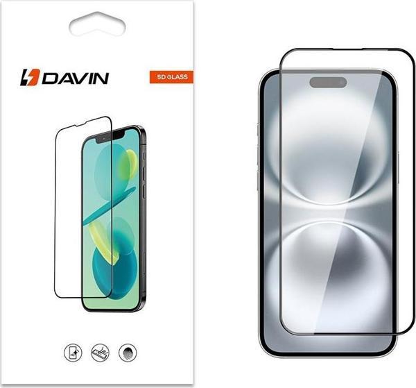 iPhone 16 Plus 5D Hayalet Privacy Lüx Dayanıklı Cam Ekran Koruyucu - Image 1