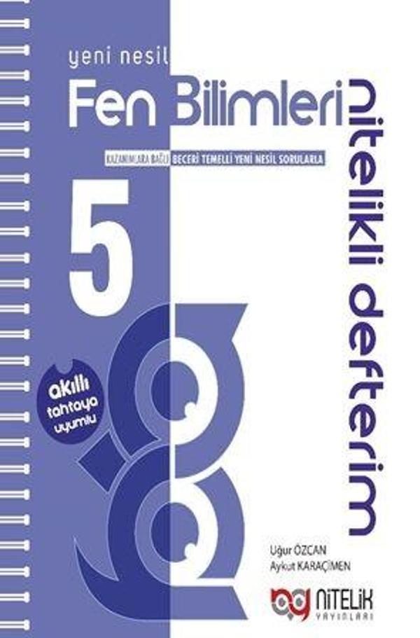 Nitelik 5. Sınıf Yeni Nesil Fen Bilimleri li Defterim - Nitelik Yayınları - Image 1
