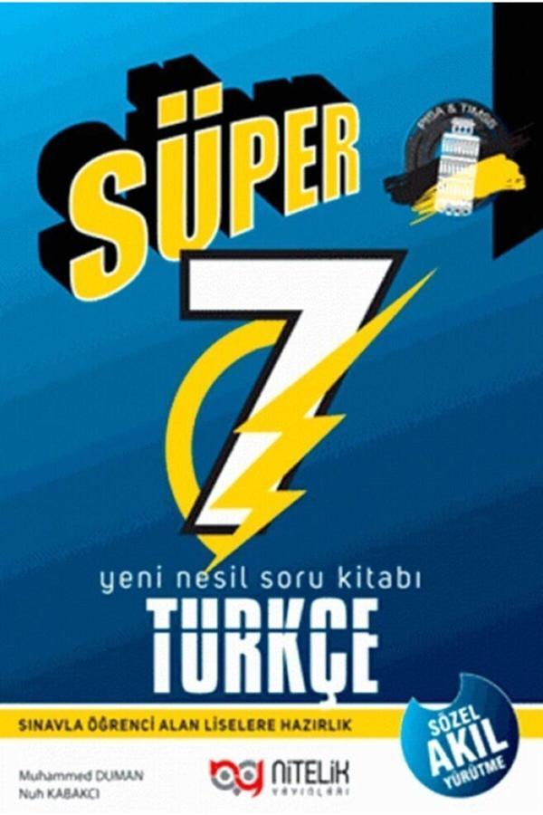 Nitelik 7.Sınıf Yeni Nesil Süper Türkçe Soru Kitabı -  - Nitelik Yayınları - Image 1
