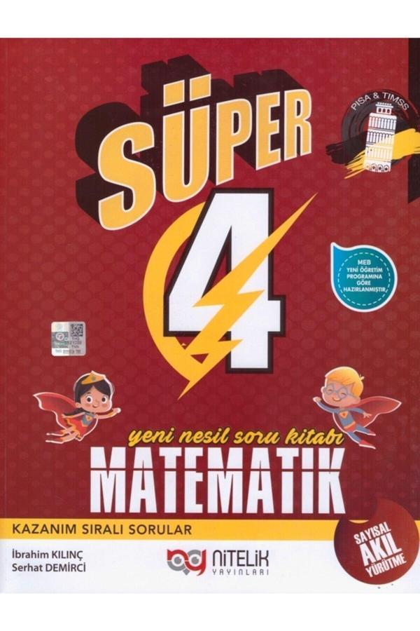 Nitelik 4.sınıf Yeni Nesil Süper Matematik Soru Kitabı - Image 1