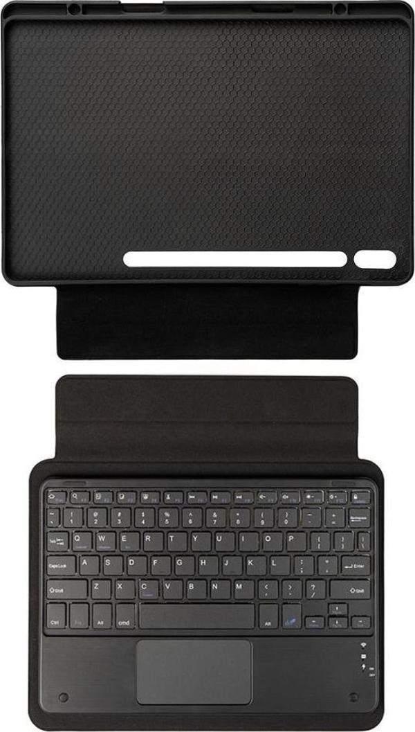 Galaxy Tab S10 Ultra (X920) / S9 Ultra (X910) / Tab S8 Ultra Keyboard Bluetooh Bağlantılı Standlı Klavyeli Tablet Kılıfı - Image 1