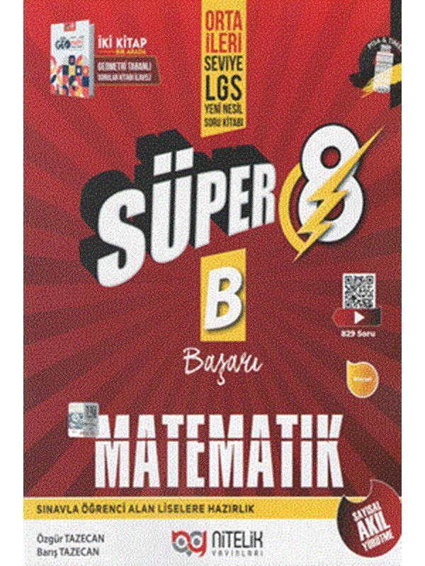 Nitelik 8. Sınıf Süper Matematik Yeni Nesil Soru Kitabı - Image 1