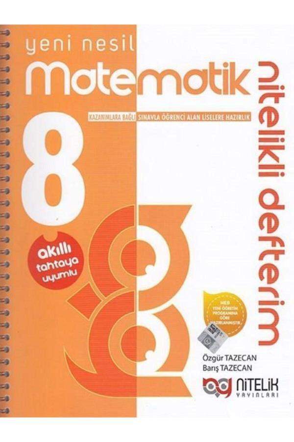 Nitelik 8.sınıf Yeni Nesil Matematik Nitelikli Defterim - Nitelik Yayınları - Image 1