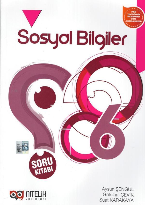 Nitelik Yayınları 6.sınıf Sosyal Bilgiler Soru Kitabı  - Nitelik Yayınları - Image 1