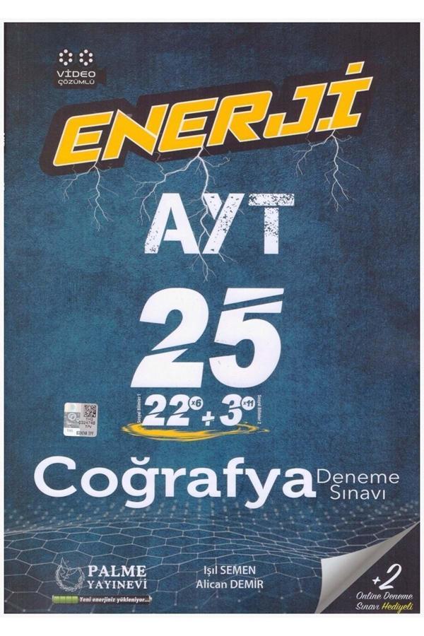 Palme Ayt Coğrafya Enerji 25 Deneme - Palme Yayınları - Palme Eğitim - Image 1