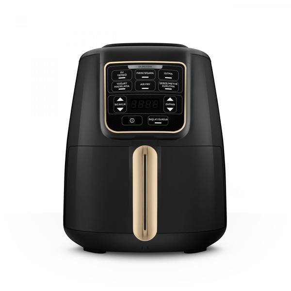 Karaca Air Pro Cook XL 2 in 1 Konuşan AirFryer Mineral Gold 4L - Image 1