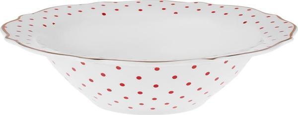 Karaca New Romantic Puantiyeli Kase 17 Cm Kırmızı - Image 1