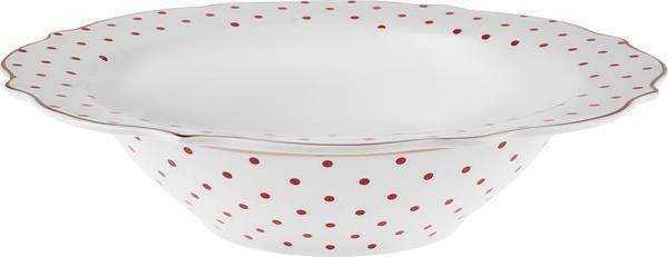 Karaca New Romantic Puantiyeli Bol Kase 25 Cm Kırmızı - Image 1