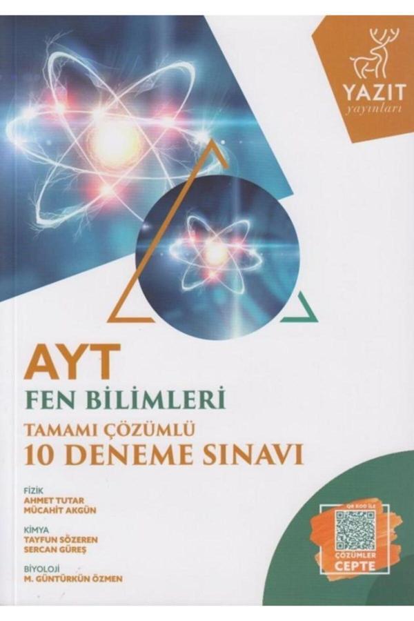 Ayt Fen Bilimleri Tamamı Çözümlü 10 Deneme Sınavı - Yazıt - Yazıt - Image 1