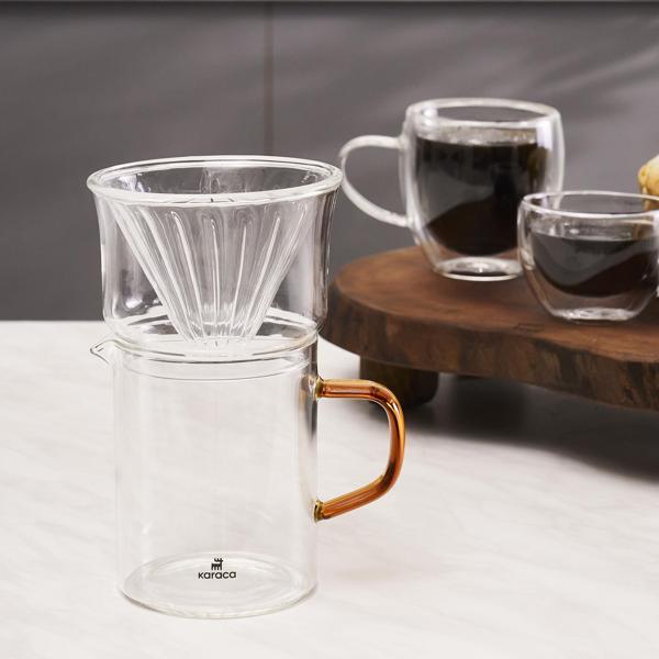 Karaca Draco Borosilikat Cam Kahve Demleme Ekipmanı 450 Ml Orange - Image 1