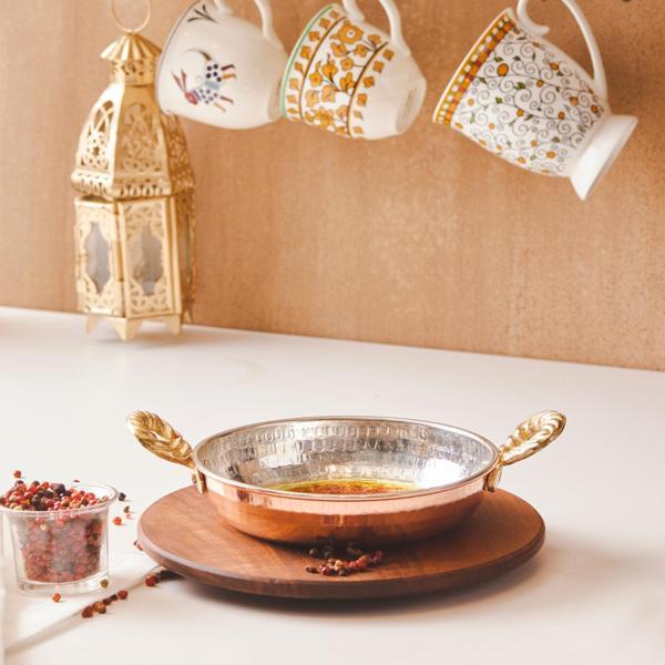 Karaca Alacahöyük Bakır Sahan 20 Cm - Image 1