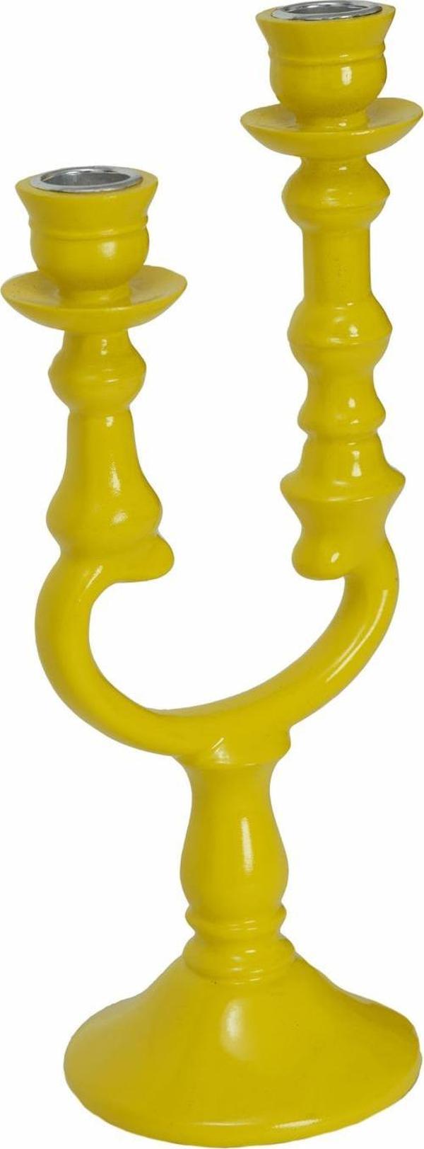 Karaca Home Pop-Art 2'Li Sarı Şamdan - Image 1