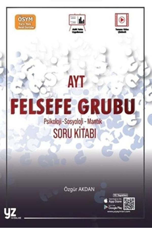 Yz Yks Ayt Felsefe Grubu Soru Kitabı *Yeni* - Yz Yayınları - Yz Yayınları - Image 1