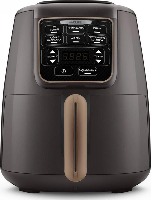 Karaca Air Pro Cook Xl 2 İn 1 Konuşan Airfryer Walnut Brown 4 Kişilik - Image 1