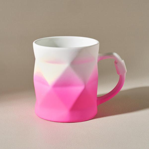 Karaca Soft Touch Geo Kupa 450 Ml Pembe - Image 1