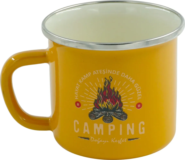Nurcamp Retro Emaye Kupa Bardak Camping - Image 1
