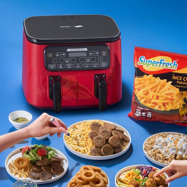 Karaca Air Pro Cook Duo Superfresh Kırmızısı 4+4 Litre 8 Kişilik - Image 1