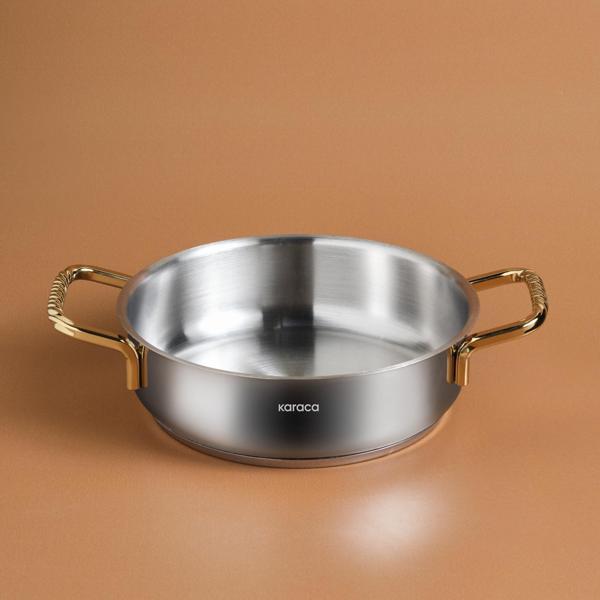 Karaca Maçka Çelik Sahan 20 Cm Gold - Image 1