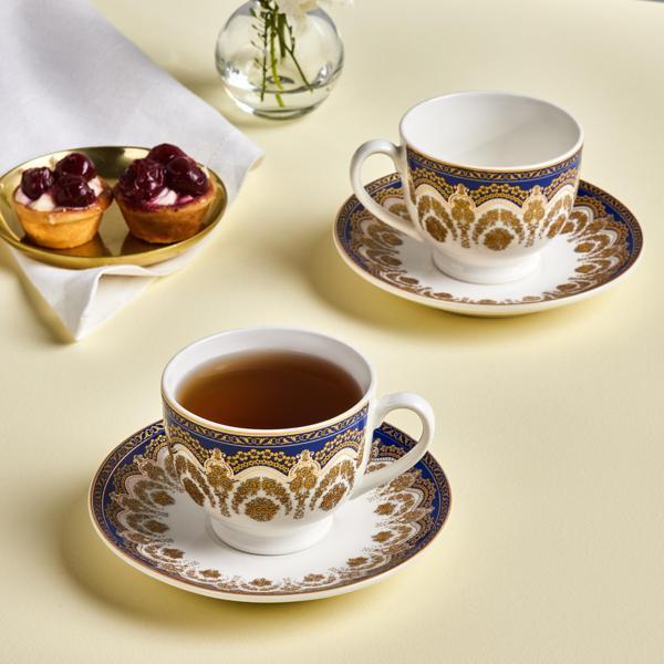 Karaca Zen Mavi 2 Kişilik Çay Fincan Takımı 180 ml - Image 1
