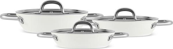 Karaca X Refika Birgül Swiss Crystal Metal Kulplu 6 Parça Sahan Set Creamy - Image 1