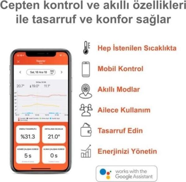 Cosa Akıllı Radyatör ve Kablosuz Kombi Kontrolü P4EN08 - Image 1