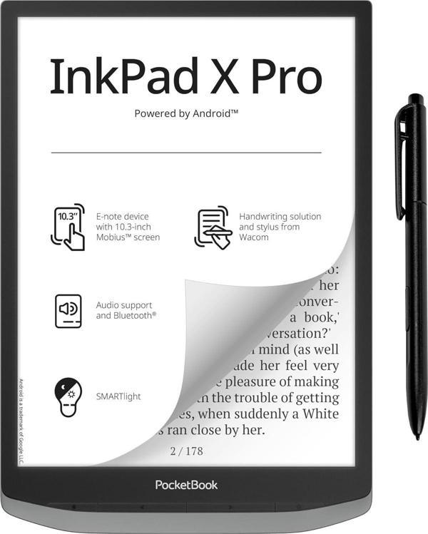 PocketBook InkPad X Pro E-Okuyucu ve E-Not | El Yazısı Özelliği ve Kalem | 10,3'' Mobius™ Ekran | Android | Ayarlanabili - Image 1