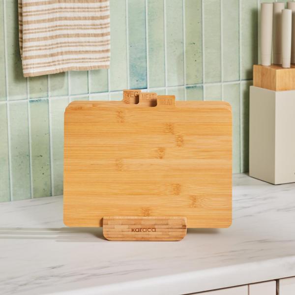 Karaca Arel 4 Parça Bambu Kesme Tahtası 28 Cm - Image 1