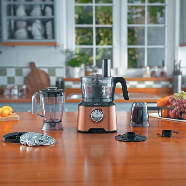 Karaca Mastermaid Power Multifunctional 10 in 1 Bronzy Mutfak Robotu 2000w - Image 1