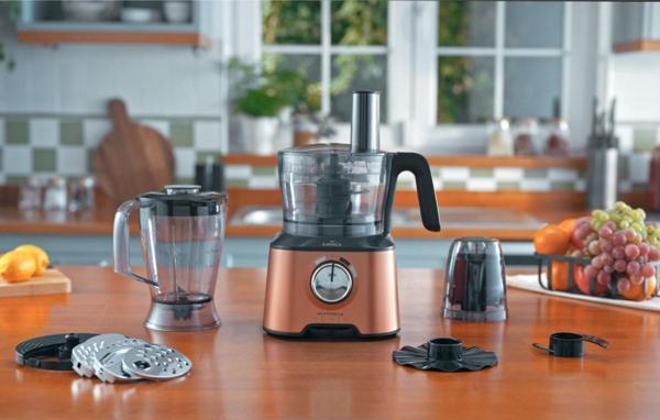 Karaca Mastermaid Power Multifunctional 10 In 1 Bronzy Mutfak Robotu, Blender Seti 2000W - Image 1