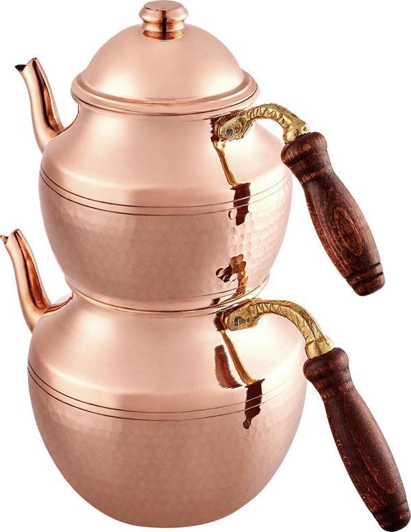Karaca Alacahöyük Bakır Midi Çaydanlık - Image 1