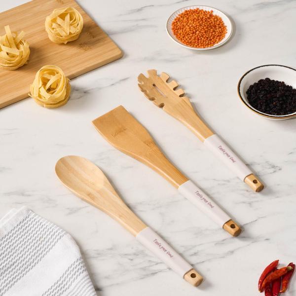 Crick Crack Harmony 3 Parça Ahşap Servis Seti Taupe - Image 1