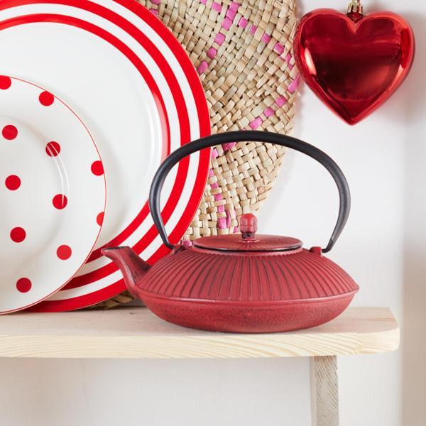 Karaca Japanese Döküm Demlik-Teapot 800 ml Kırmızı - Image 1