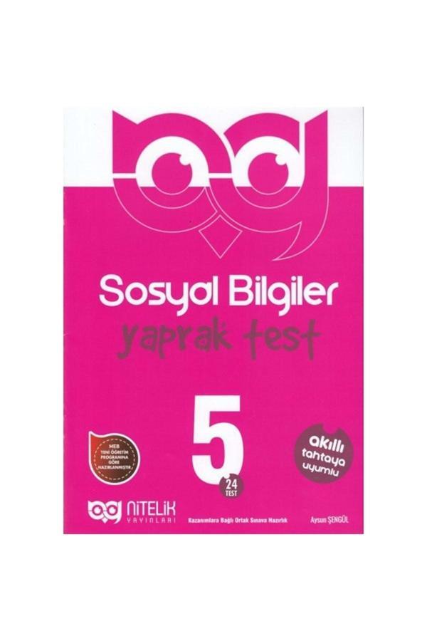Nitelik 5. Sınıf Sosyal Bilgiler Yaprak Test -  - Nitelik Yayınları - Image 1