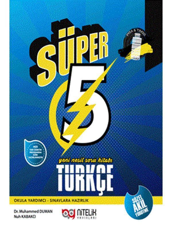 Nitelik 5.Sınıf Süper Türkçe Soru Bankası -  - Nitelik Yayınları - Image 1