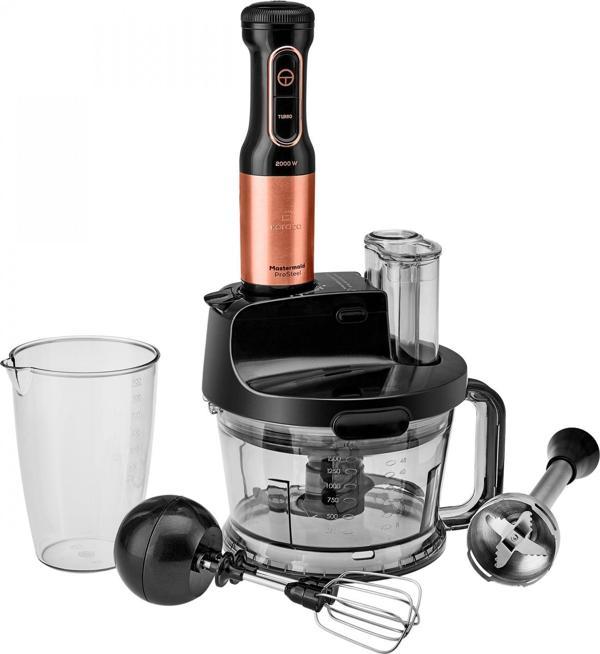 Karaca Mastermaid Prosteel 2000W Mutfak Robotu Black Copper - Image 1