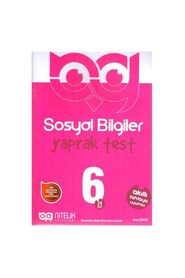 Nitelik 6. Sınıf Sosyal Bilgiler Yaprak Test -  - Nitelik Yayınları - Image 1