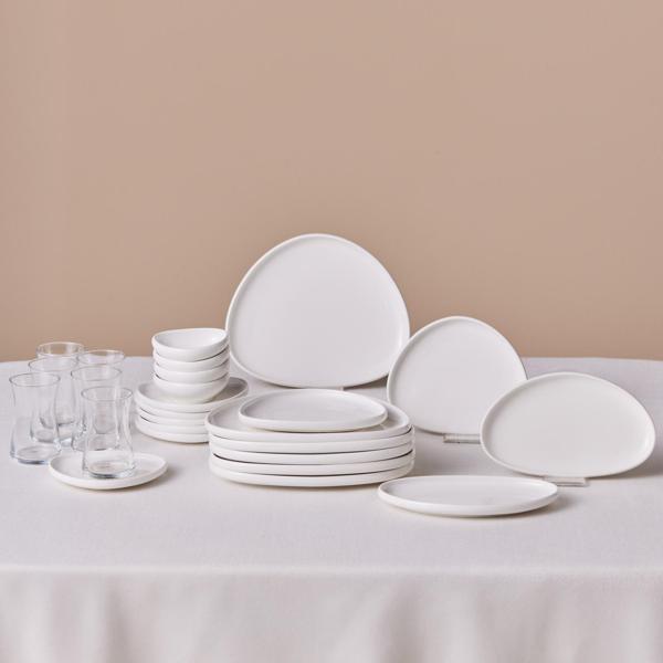 Karaca Forever Bone Miranda 26 Parça 6 Kişilik Kahvaltı Takımı - Image 1