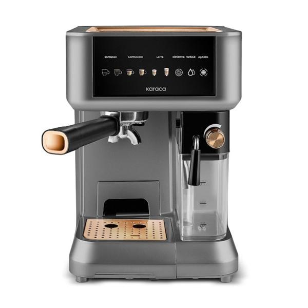 Karaca MyCaffe Barista S10 Entegre Süt Hazneli, Espresso, Latte ve Cappuccino Makinesi Copper - Image 1