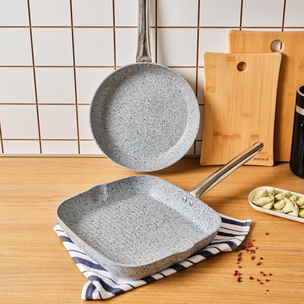 Karaca Biogranit Nare Tava Grill Set Mavi - Image 1